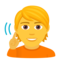 Deaf Person emoji on Emojione